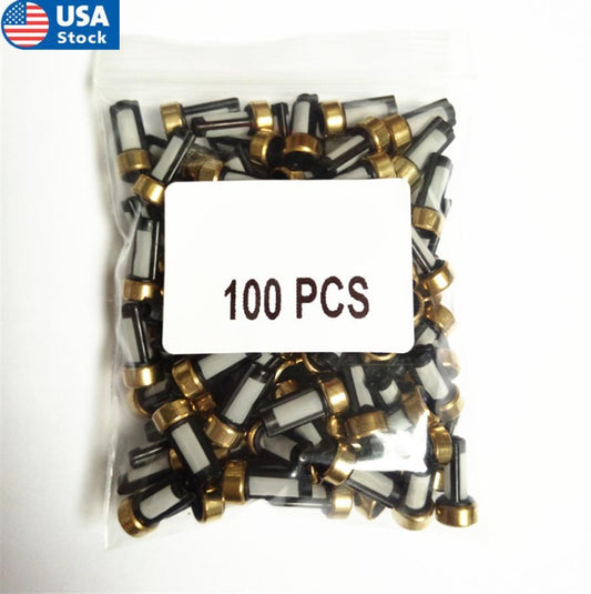100 Pcs Fuel Injector Micro Basket Filter ASNU03C Injector Repair Kit 6312mm Q