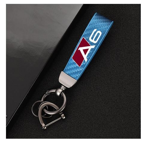 Car keychain/key ring with lanyard, Sparco car accessories, blue, for Honda and for Acura .