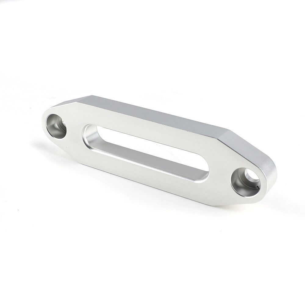 Hawse Fairlead for Synthetic Winch Rope Cable Lead Guide ATV Silver Aluminum Q