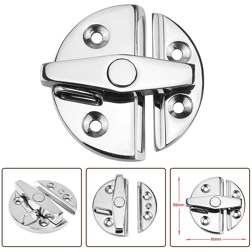 Rustproof Boat Door Catch Latch 316 Stainless Steel Round Quick Installation