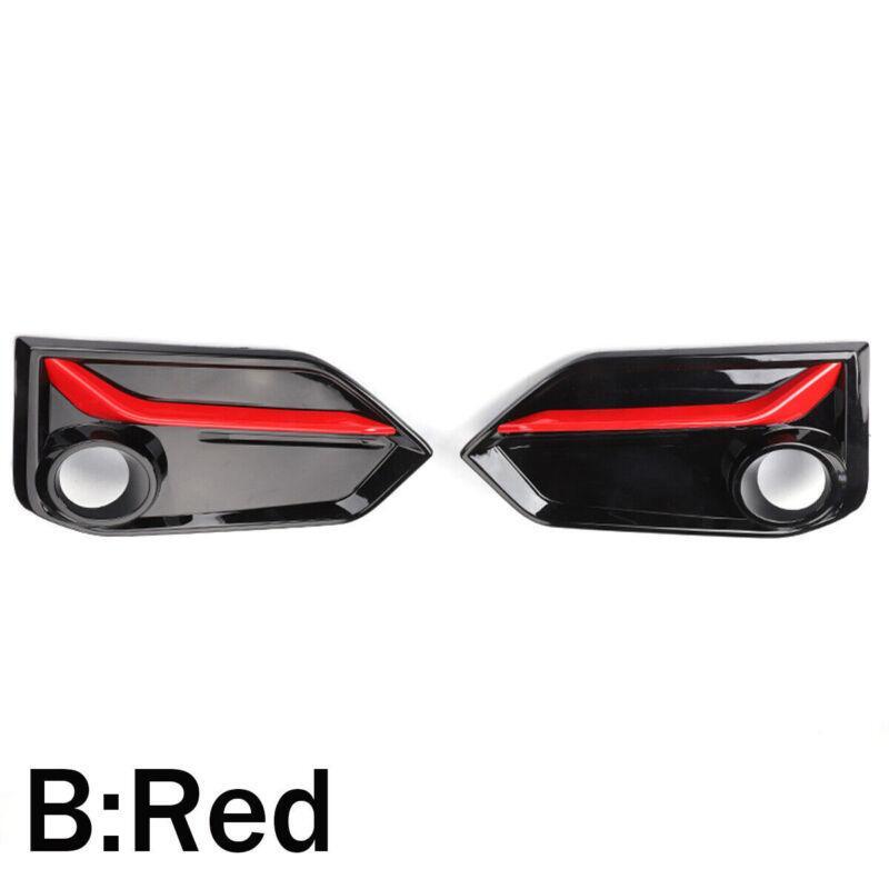 Front Grills Bumper Fog Lights Cover Lamp Frame Trim for Honda for Civic Type R Fk8