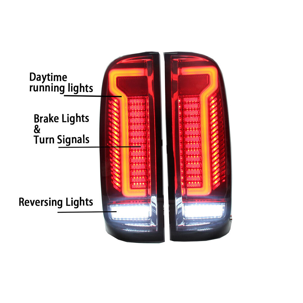 LED Tail Lights For 15-21 for Chevy Colorado for GMC Brake Stop Smoked Lamp 2PCS