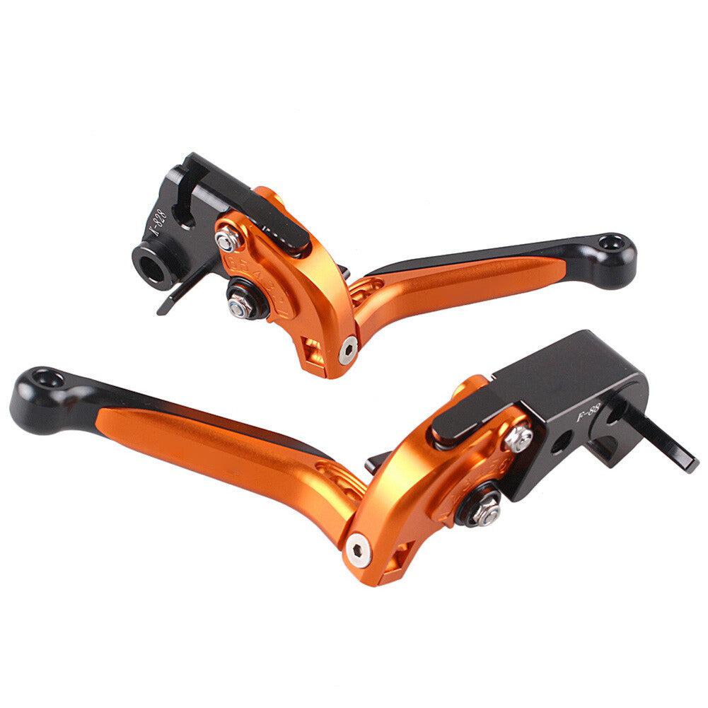 for KAWASAKI Z1000 2007-2016 Orange/Black 2x Alloy Folding Brake Clutch Levers Q