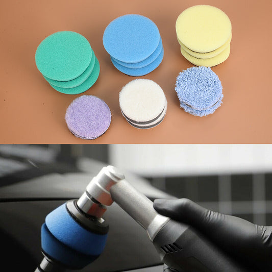 15x 2 inch Polishing Pads Waxing Polish Foam Kit Buffer Polisher Buffing Wheel Q