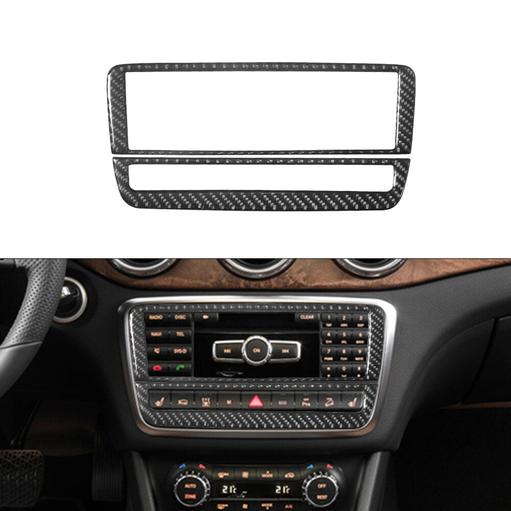 2Pcs Central Control Air Vent Trim Cover Carbon Fiber for Honda S2000 2000-2009 v