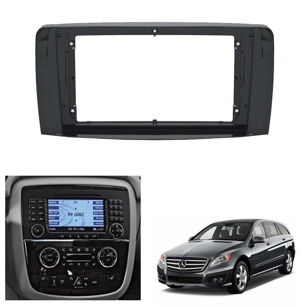 Fascia car stereo radio panel dashboard frame 9-inch for 07-11 R-Class R300- n