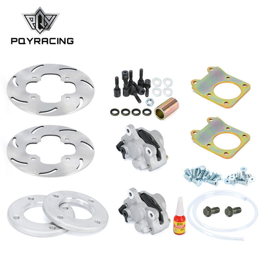For All for Honda Rubicon 500 Rincon 650 Front Disc Brake Kit Fourtrax 400 450 4x4