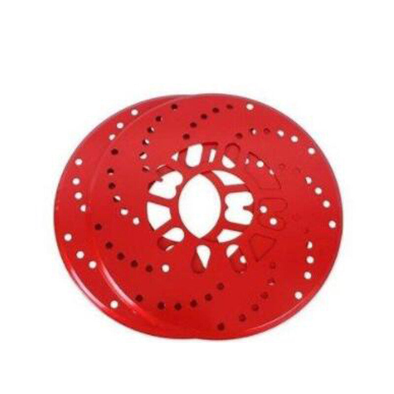 US 4PCS Car CNC Aluminum Wheel Brake Disc Cover Decorative Rotor Cross Drilled v