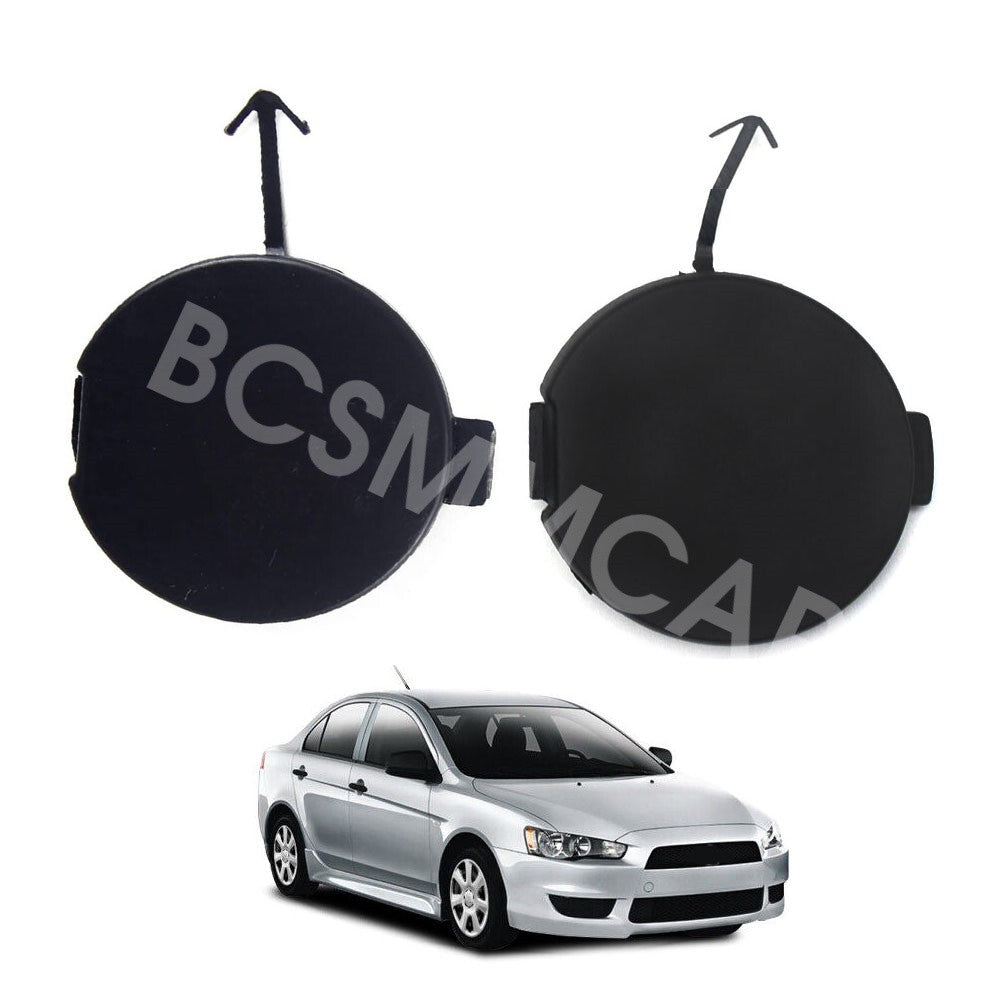 2Pcs Front Rear Bumper Tow Eye Hook Cap Cover For 2008-2016 for Mitsubishi Lancer Q