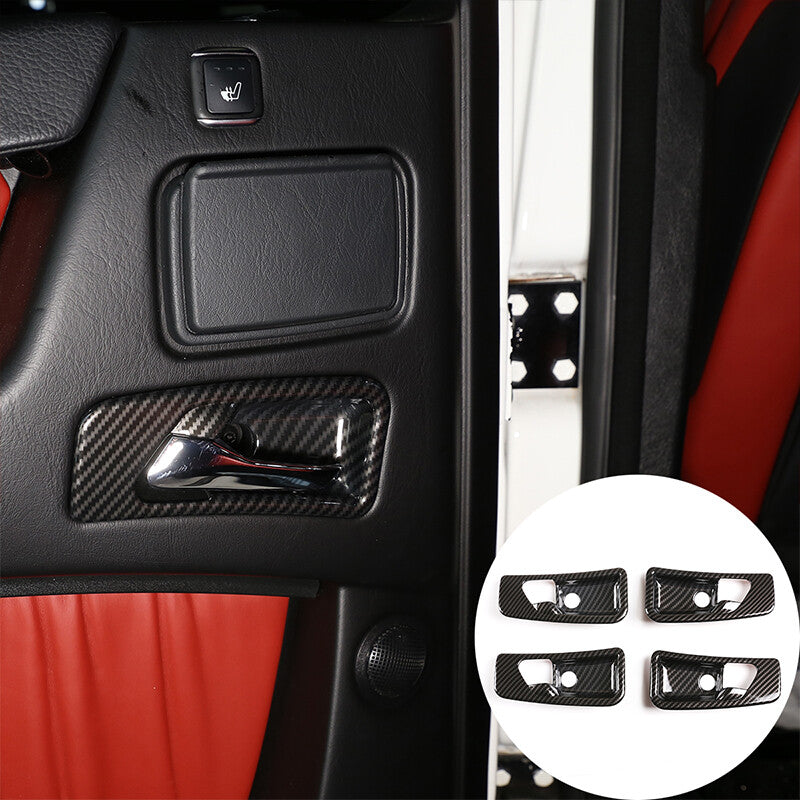 Carbon fiber door handle cup cover trim for G-Class ABS vehicles (2007-2010) n