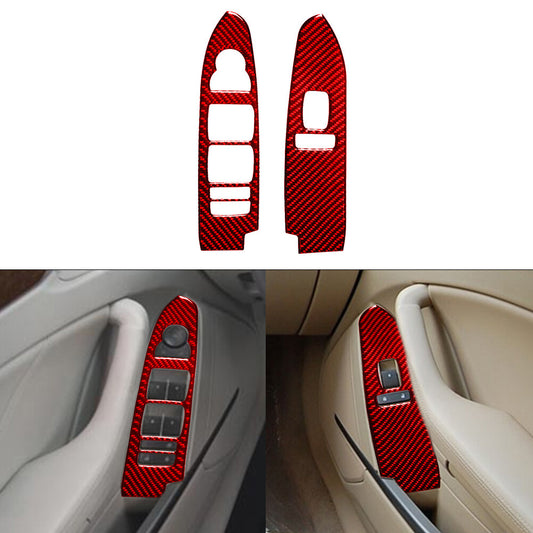 Carbon Fiber Interior Center Air Vent Panel Trim Cover for 2015-2017 v