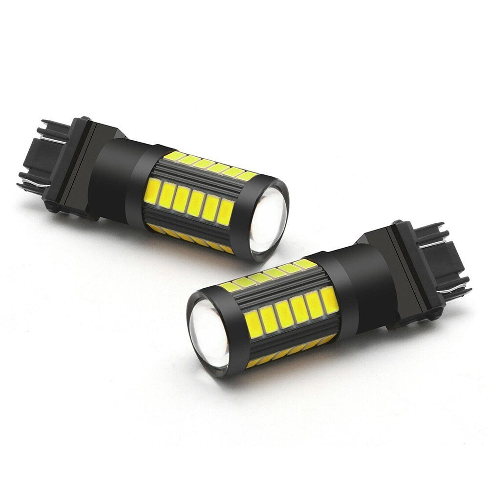 2pc 3157 White LED Bulbs Daytime Running Light DRL for Chevy 1500 v