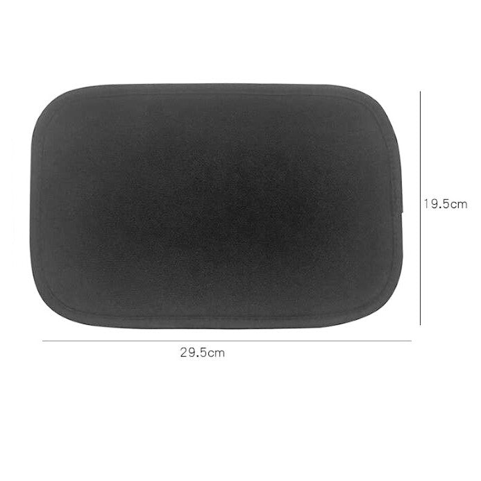 Car armrest cushion cover, summer center console box armrest mat, protective , black - n