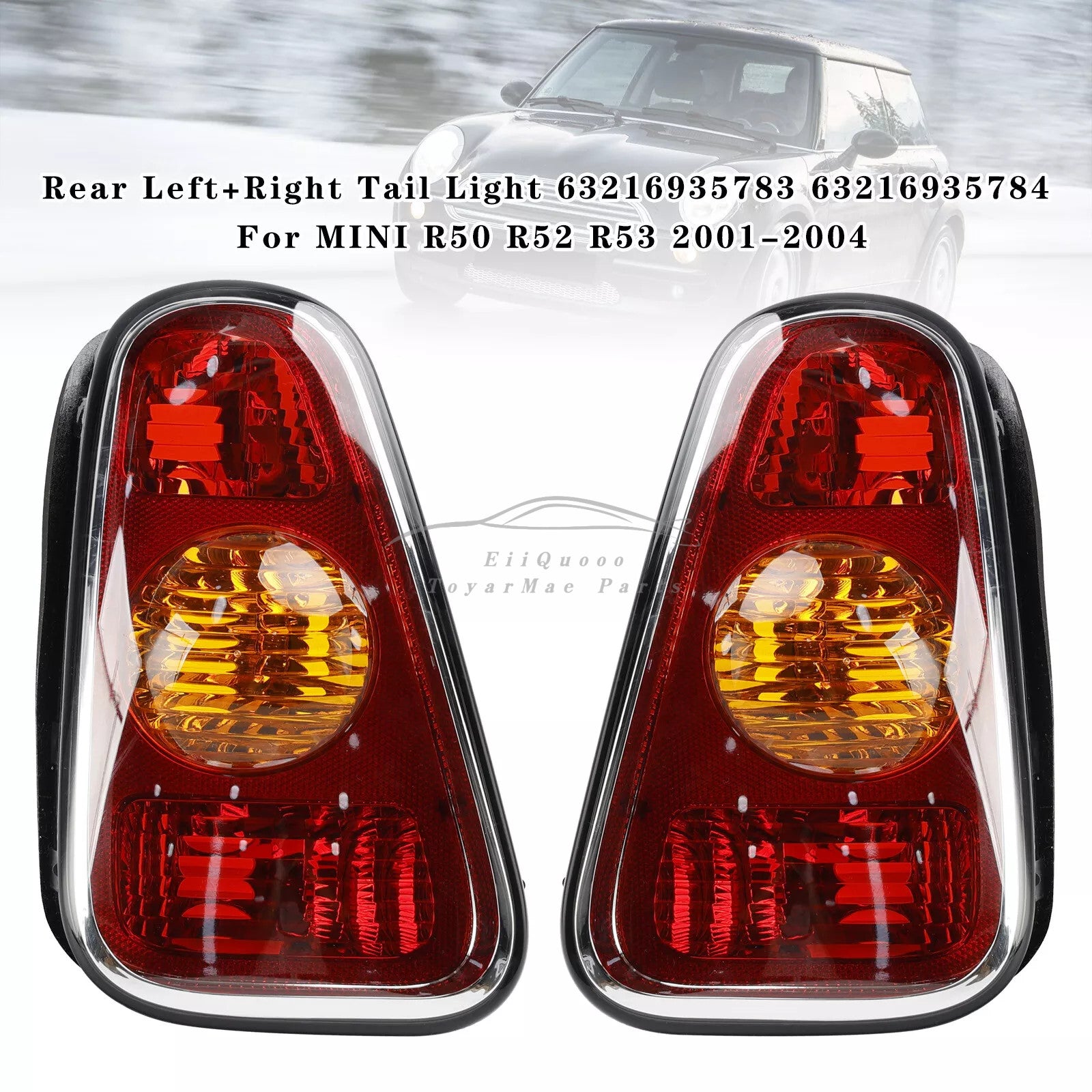 for MINI R50 R52 R53 01-2004 Rear Left+Right Tail Light 63216935783 63216935784