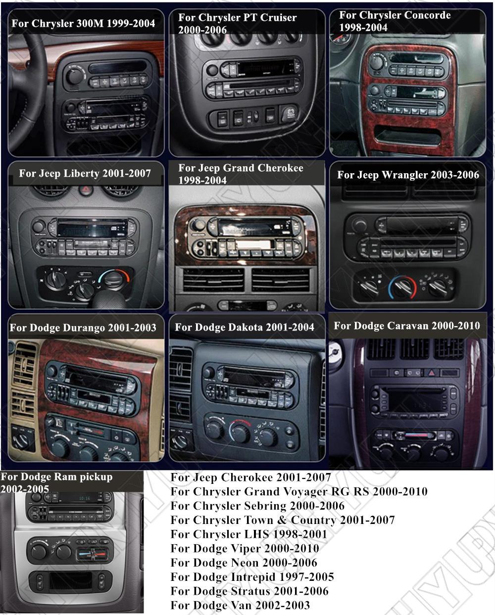 9 Android Radio Stereo GPS Head Unit 4+32GB for Chrysler Town Country 2001-07