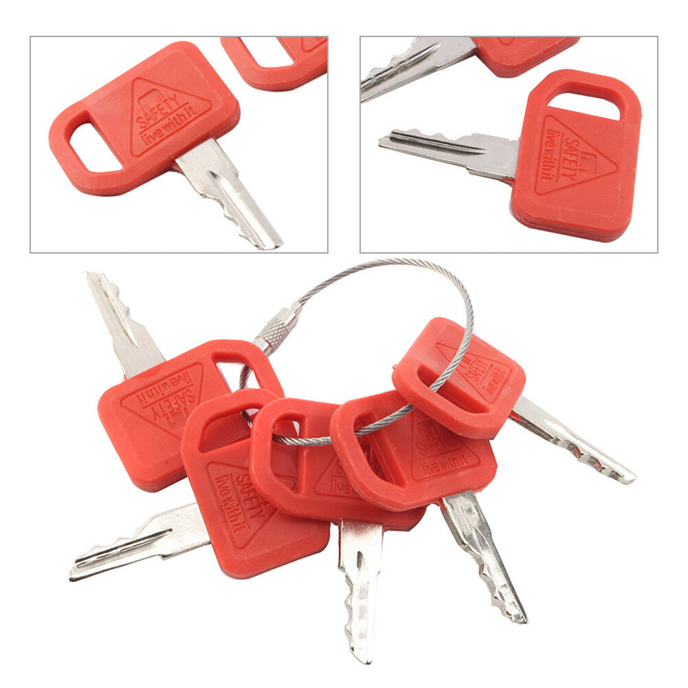 5pcs Keys For Skid-Steer Loader 260 280 CT332 323D Skid-Steer Log 240