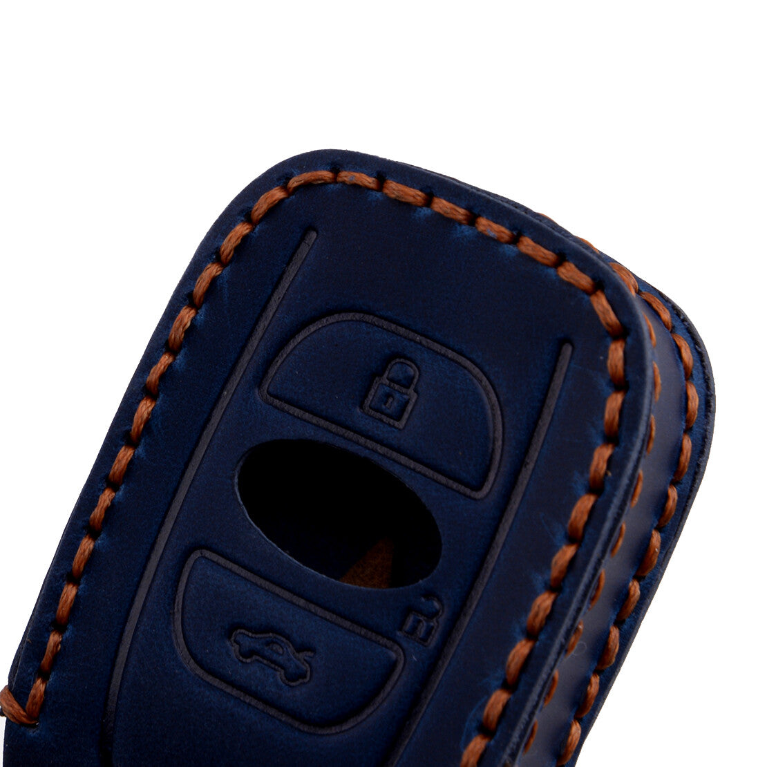 Leather Car Key Fob Case Cover Holder Fit for Subaru BRZ Forester Impreza WRX Q