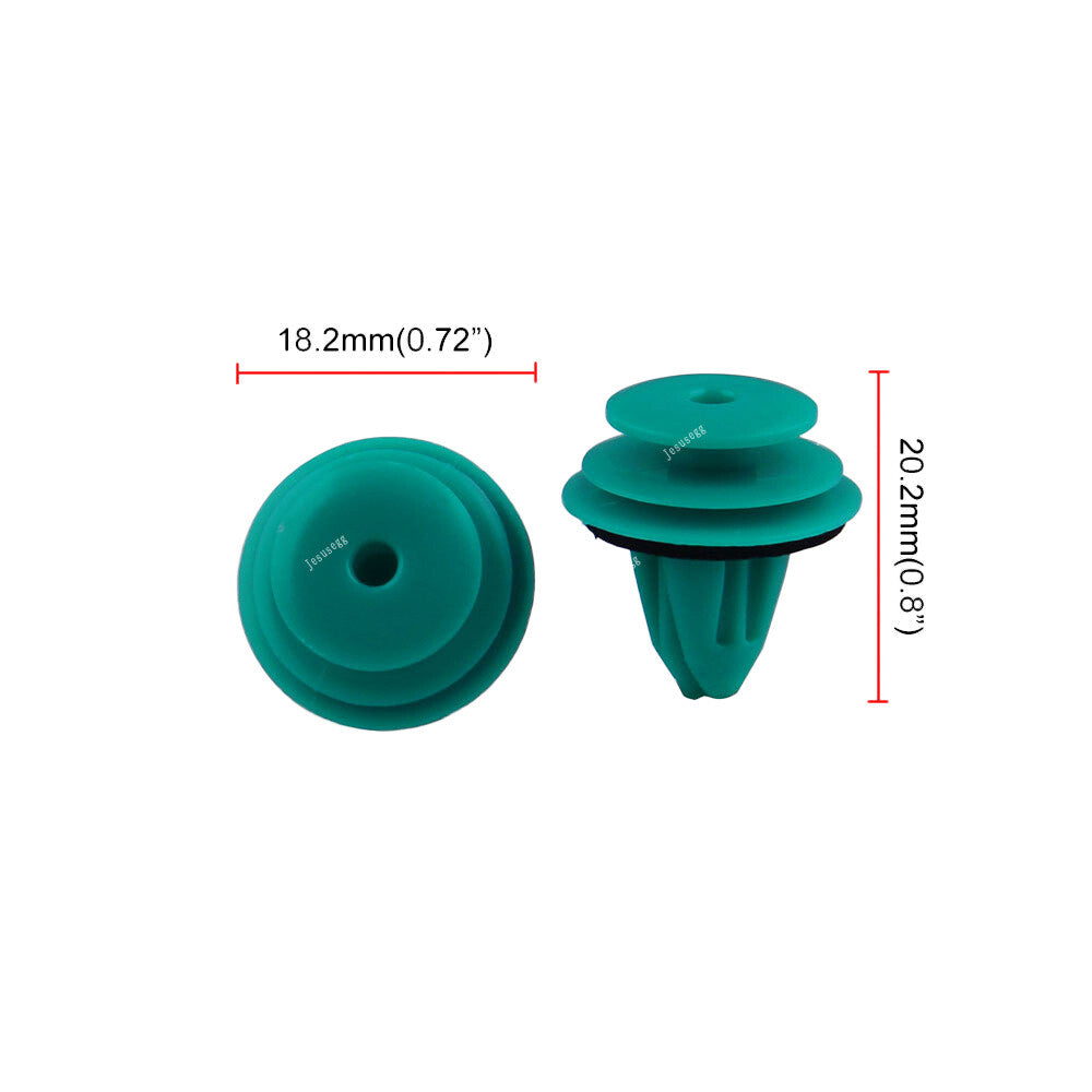 25X Auto Fastener Hole Door Trim Panel Plastic Clips Rivets Retainer for Toyota