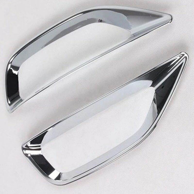 2PCS For 2015-2017 for Kia Sorento ABS Chrome Rear Tail Lamp Fog light Cover Trims