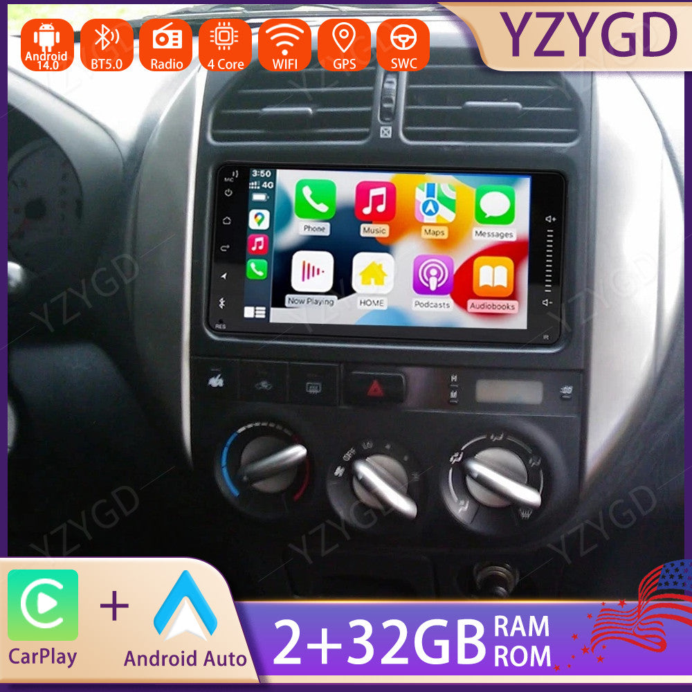 Android 14 Carplay for Toyota RAV4 2001-2008 7 Car Stereo Radio GPS Navi WIFI