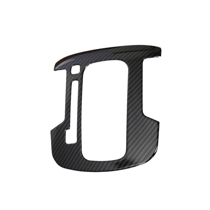 Car Console Gear Shift Frame Cover Trim for Kia K3 2017-2018 Black Carbon Fiber