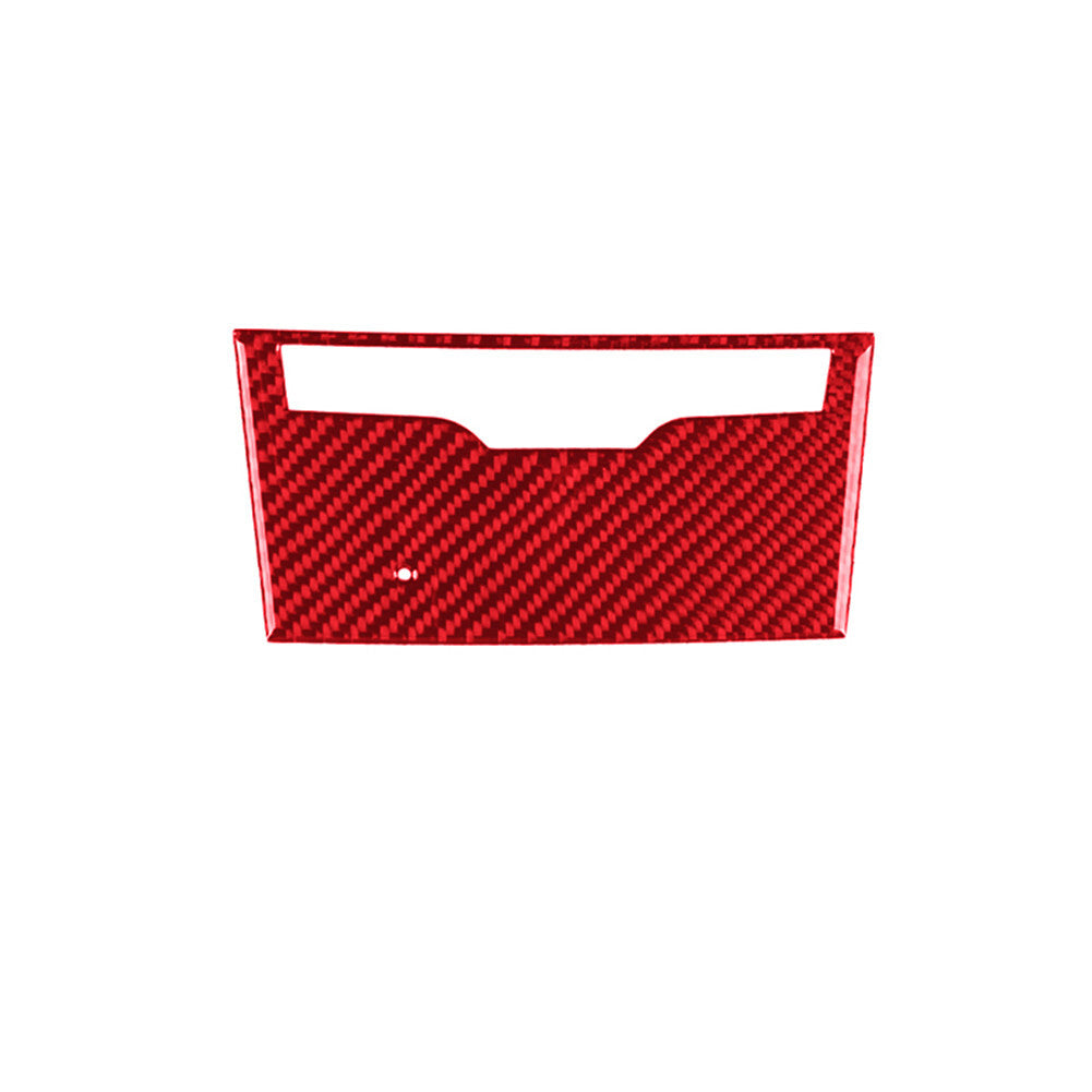 Red Carbon Fiber Below Climate Control Cover Trim for Acura TSX Type B 2009-2014