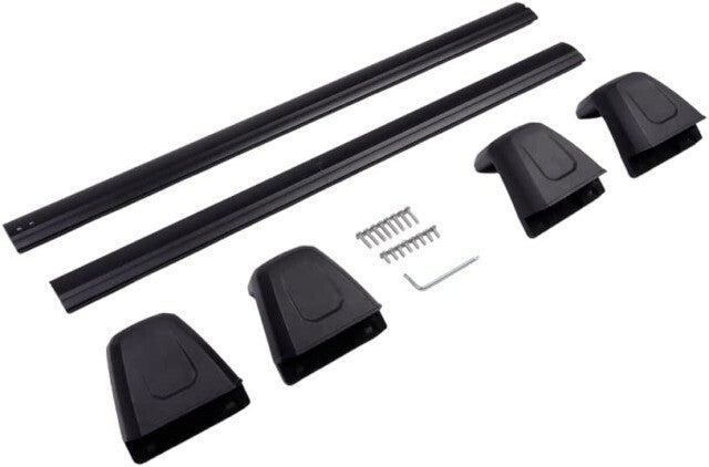 2PCS Aluminum Cross Bar Cargo Rack Rails 2022 Fits for Jeep Grand Cherokee Black