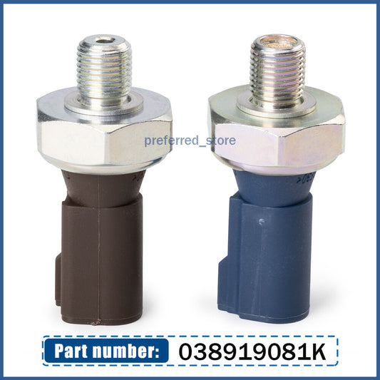 Two sets of oil pressure sensor brown and blue switch kits for Audi A4, Q5 TT, and for Jetta . v