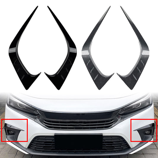 Front Bumper Fog Light Splitter Lip Spoiler Guard Cover Trim Fit for Honda for Civic Q