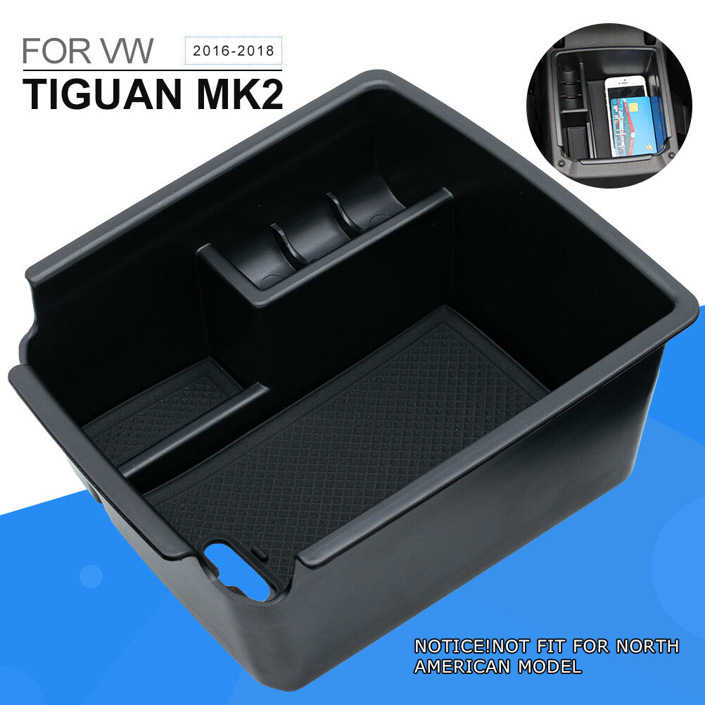 Center Console Organizer Tray for VW for Tiguan MK2 Allspace 2017 2018 Accessories Q