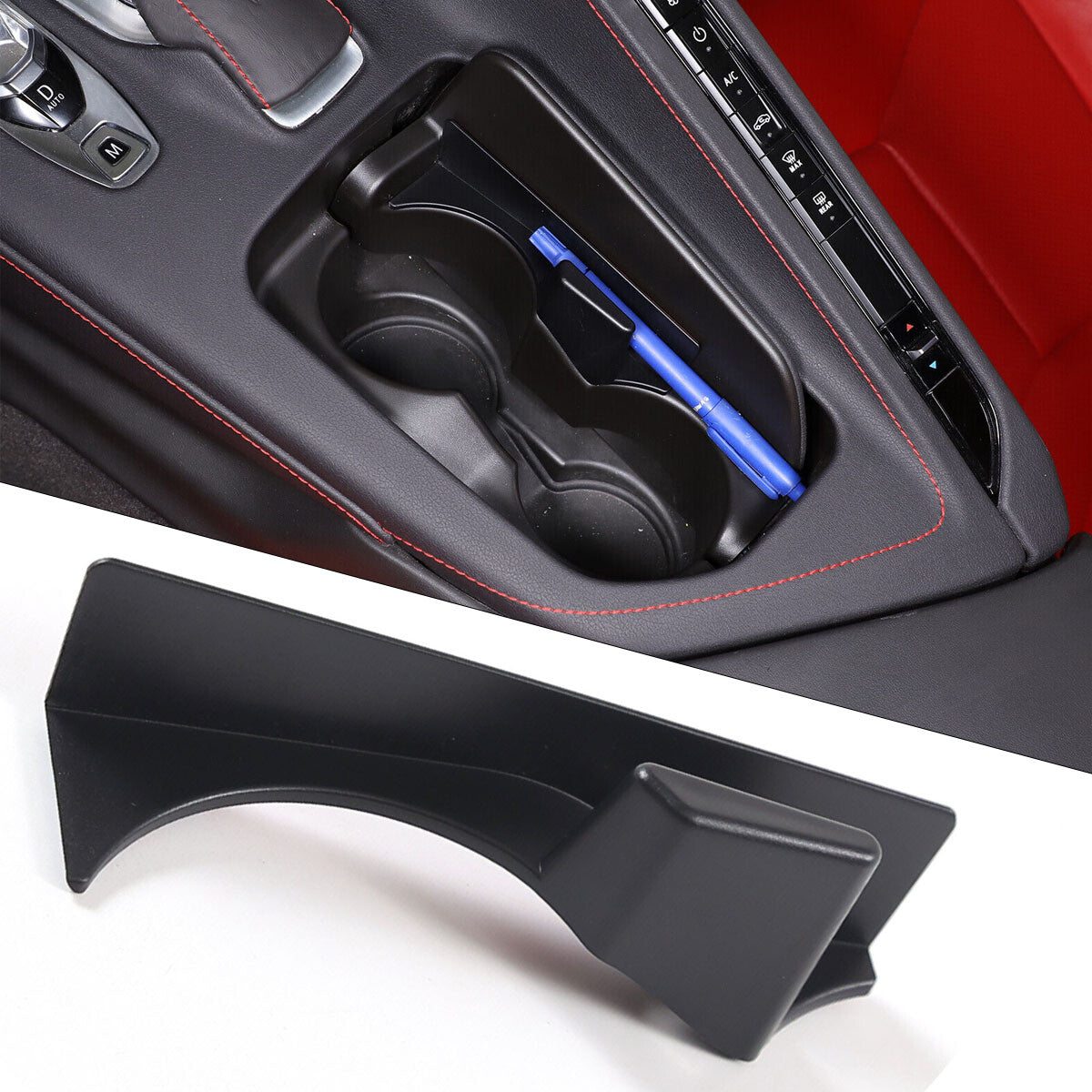 Red Carbon Fiber Front Door A-pillar Triangle Trim for Lotus EMIRA 2022 - 2024- v