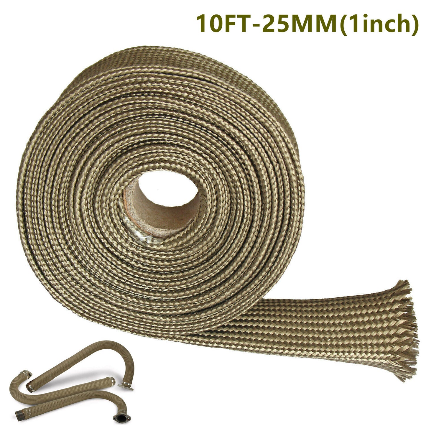 Adjustable Exhaust Heat Shield Titanium Fiberglass Insulation Cover