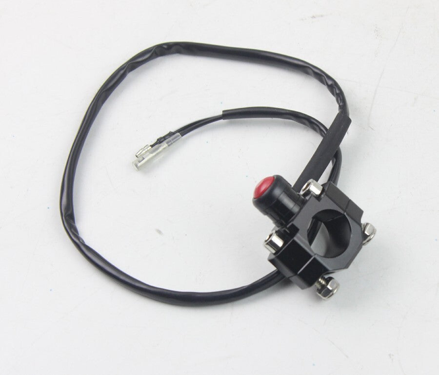 7/8 Black CNC Stop Kill Switch Pit Pro Trail Dirt Bike ATV Quad Motorcycle 22mm