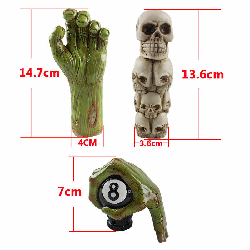Universal Eighthand Resin Head Style Car Manual Stick Gear Shift Knob Lever Shif