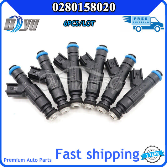 6 brand new fuel injectors for Jeep Freedom, for Dodge Dakota, 3.7L. 0280158020- v