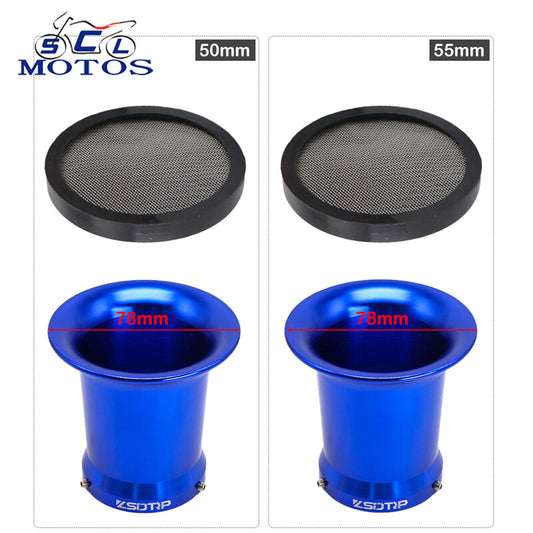 50mm carburetor air filter with mesh for 21/24/26/28/30m motorcycles with carbonated fuels. Q