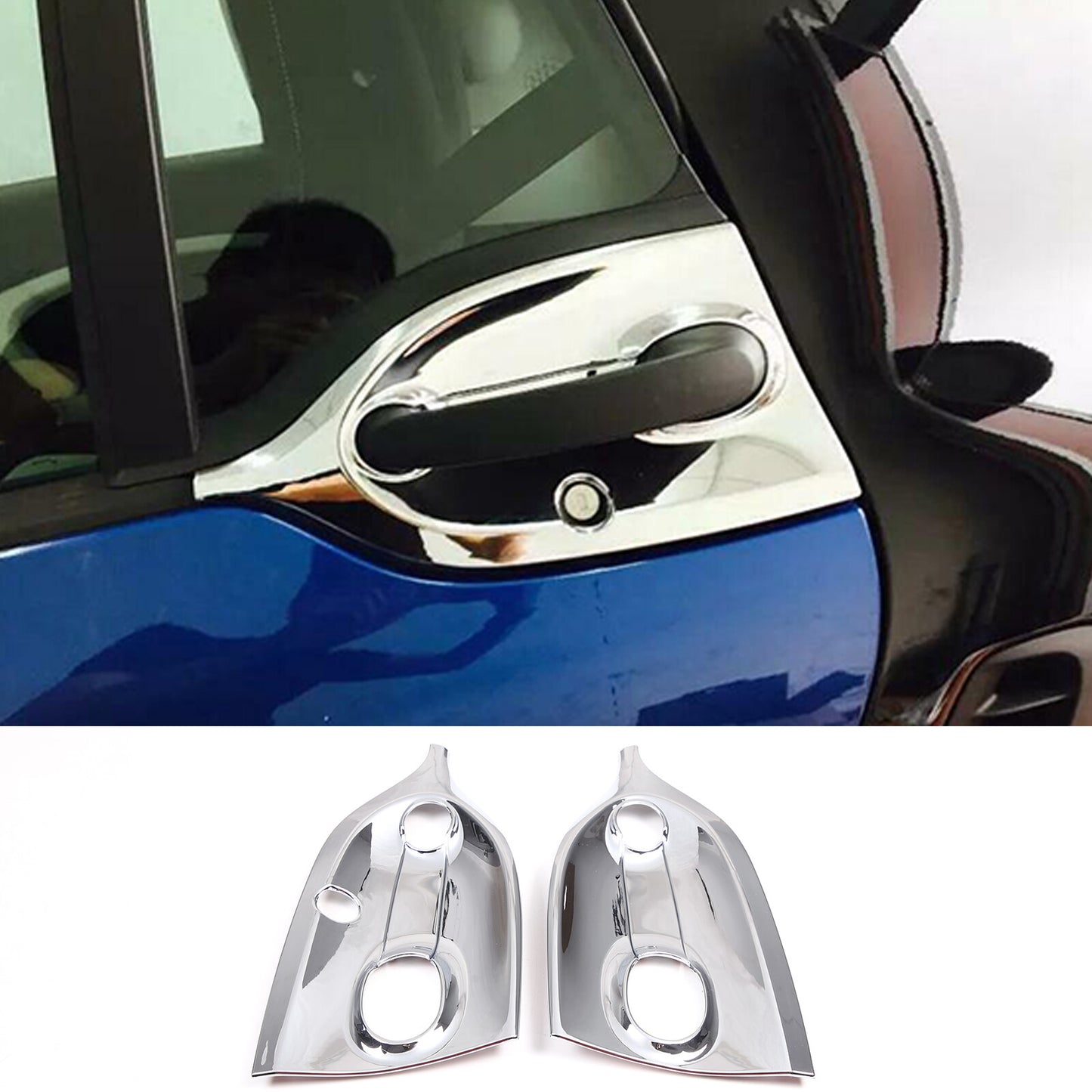 ABS chrome exterior door cup cover suitable for Smart 16-21 n