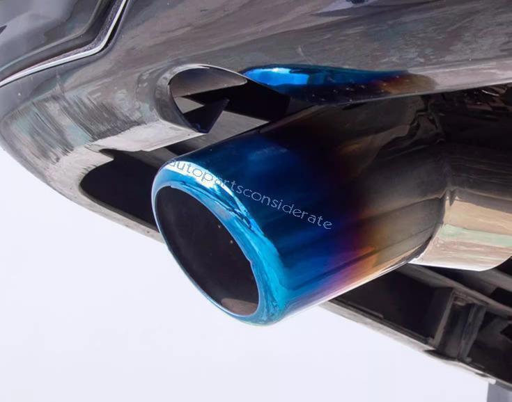 for Toyota for Land Cruiser 2013-21 Rear Tail Exhaust Muffler Tip Pipe Blue Steel 1X