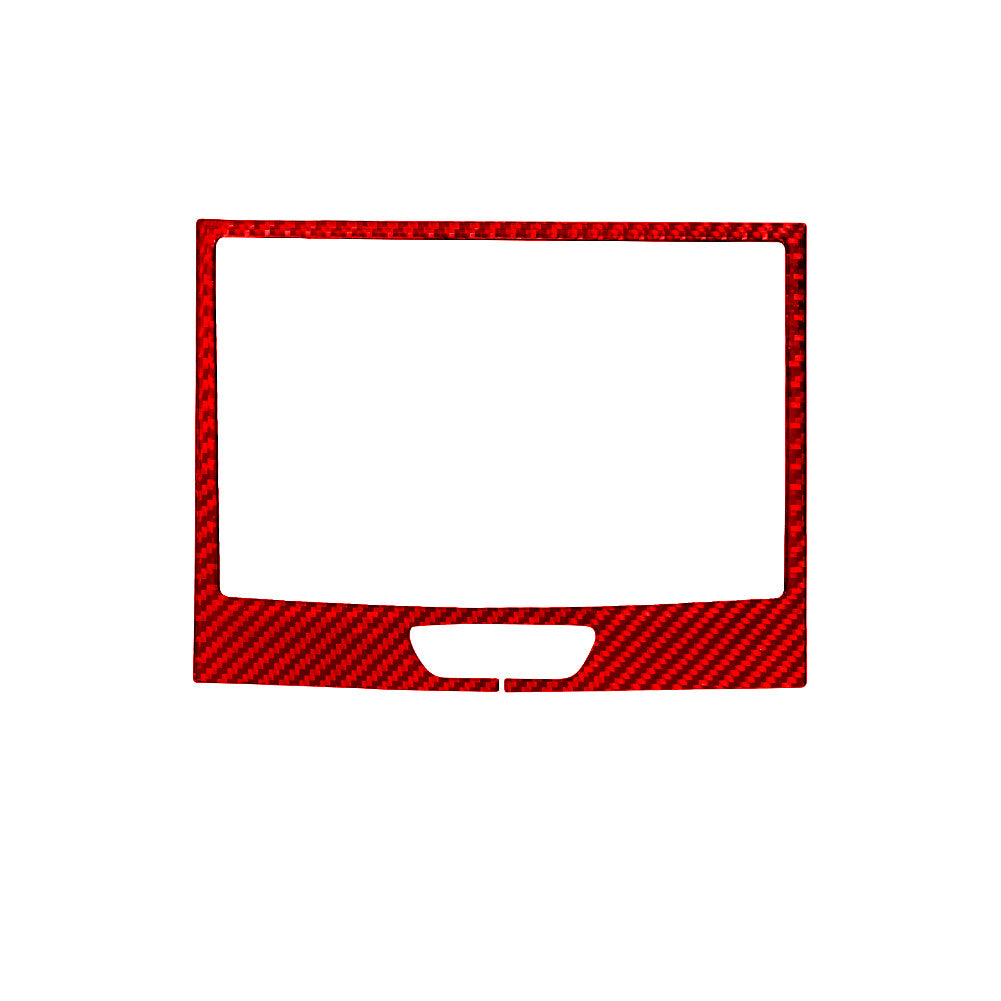 Carbon Fiber CD Control Panel Cover Trim for for Suzuki Grand Vitara 2006-13 Red v