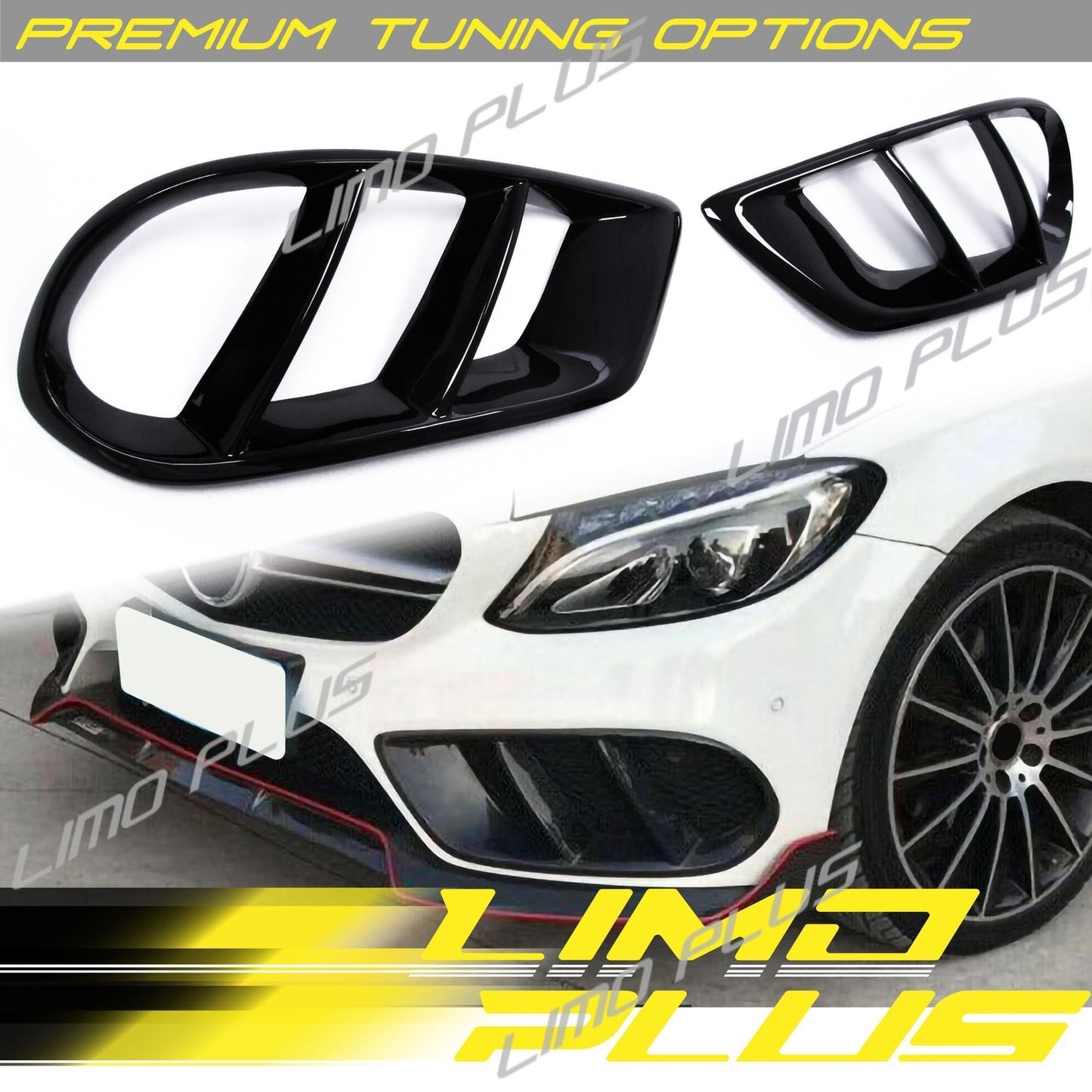 Front bumper duct vent cover trim for Mercedes W205 C205 AMG 2015-2018 Q