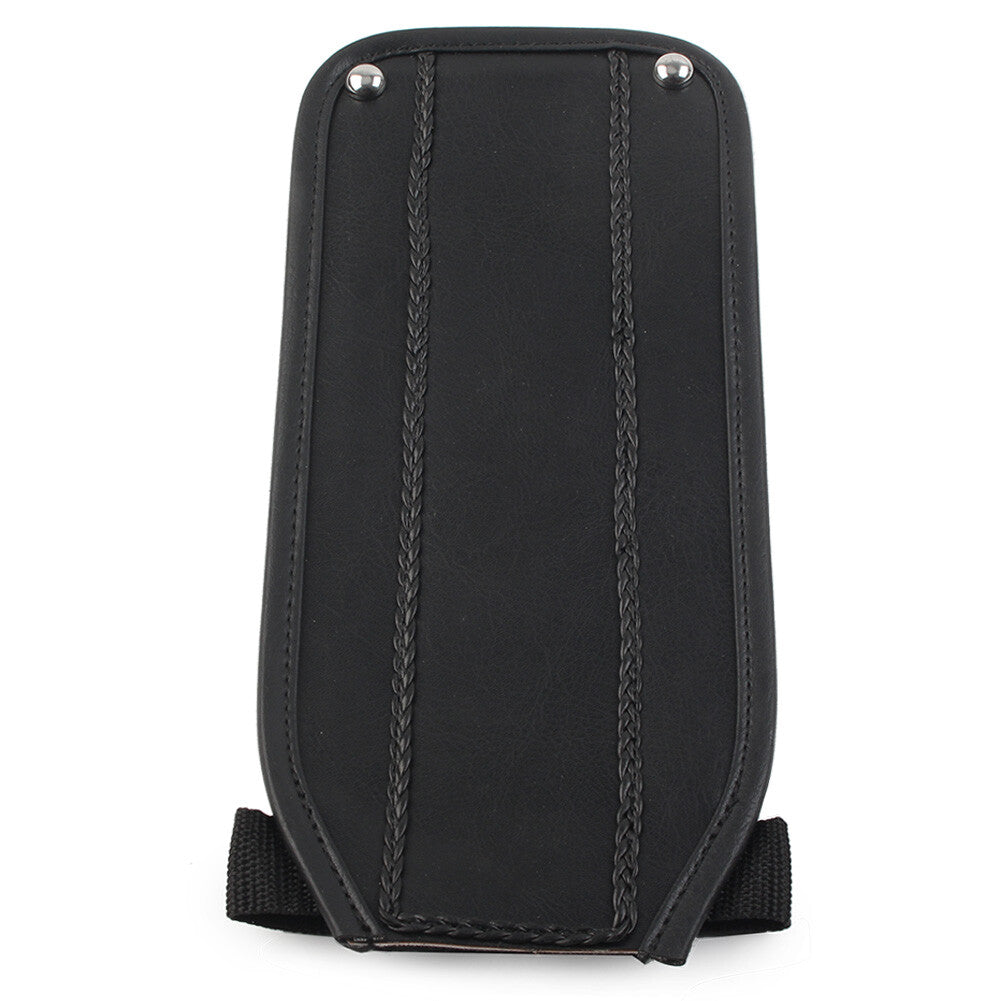 Gas Tank Panel Bib Fit for Harley Electra Glide FLH Softail FXST Black PU Leather