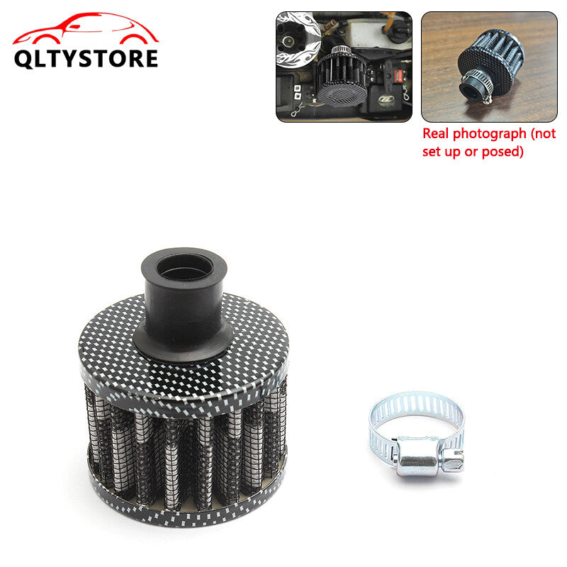 1*12mm cold air intake filter, automotive breather valve cover, turbine crankcase, titanium Q