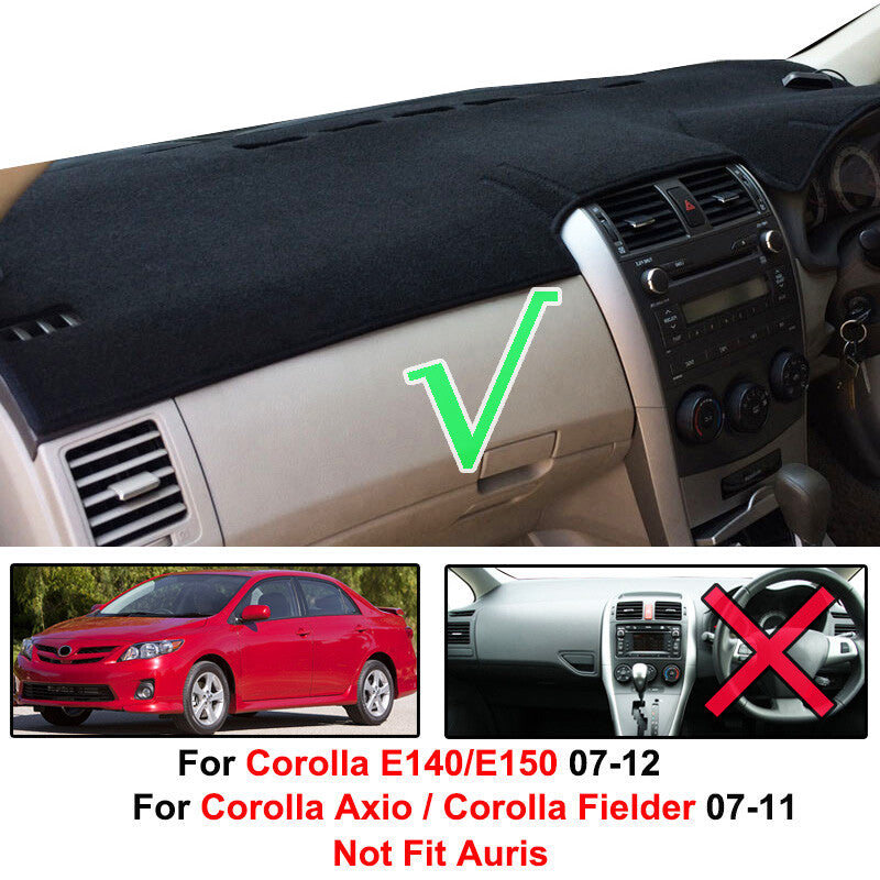 for Toyota for Corolla 2007-2012 2011 Dashboard Cover Dash Mat Dashmat Pad Protector Q