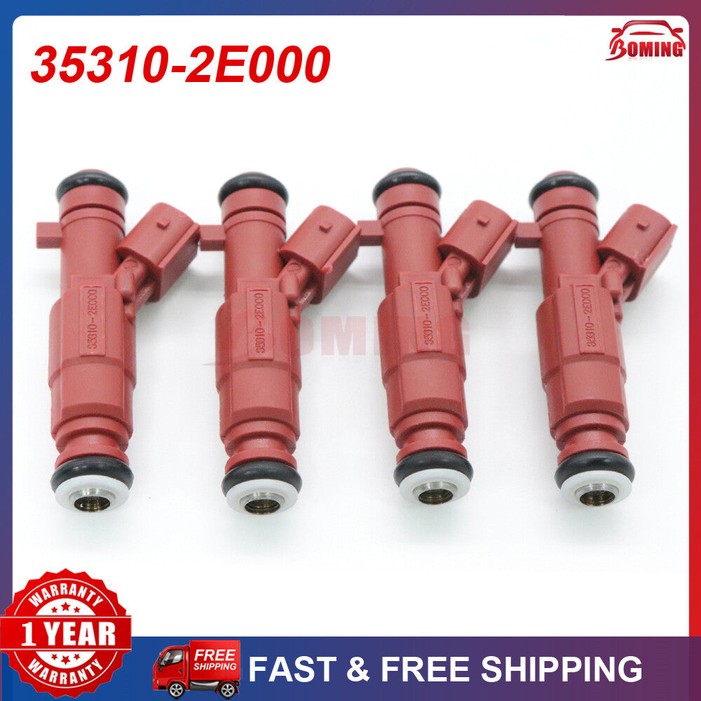Package 4: Fuel Injectors 353102E000 (35310-2E000) for Hyundai for Elantra 1.8L (2011-2013)