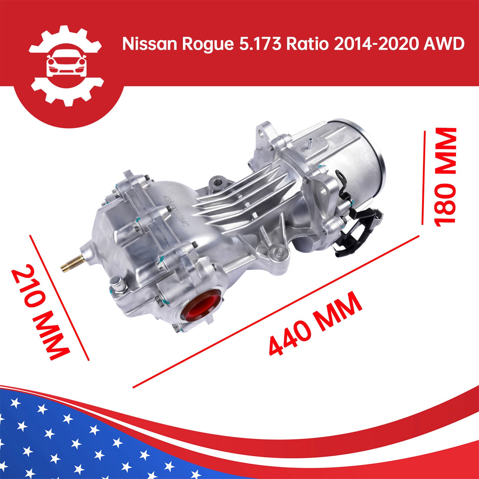 Suitable for 2014-2020 for Nissan Rogue/Rogue Sport 2.0L 5.173 ratio rear differential AWD Q