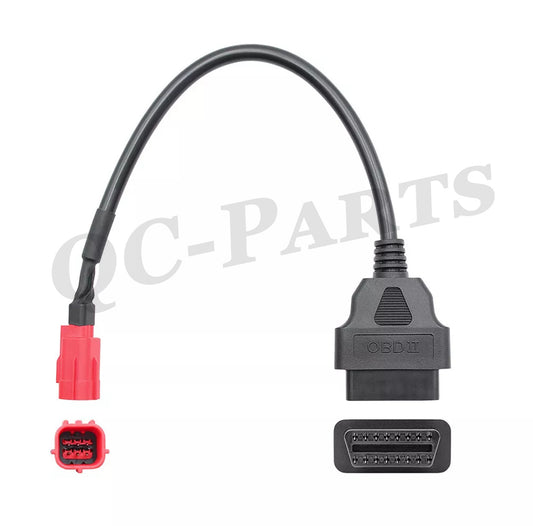 OBD2 16-pin to 6-pin cable adapter for Honda motorcycle 6-pin diagnostic scanner Q
