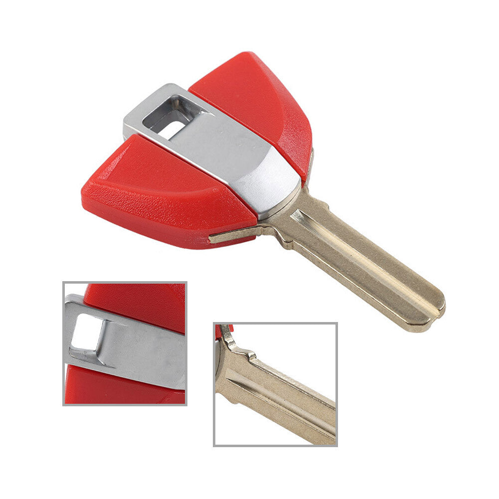Uncut Blade Blank Ignition Key Red fit for BMW R1200GS S1000RR F800GS