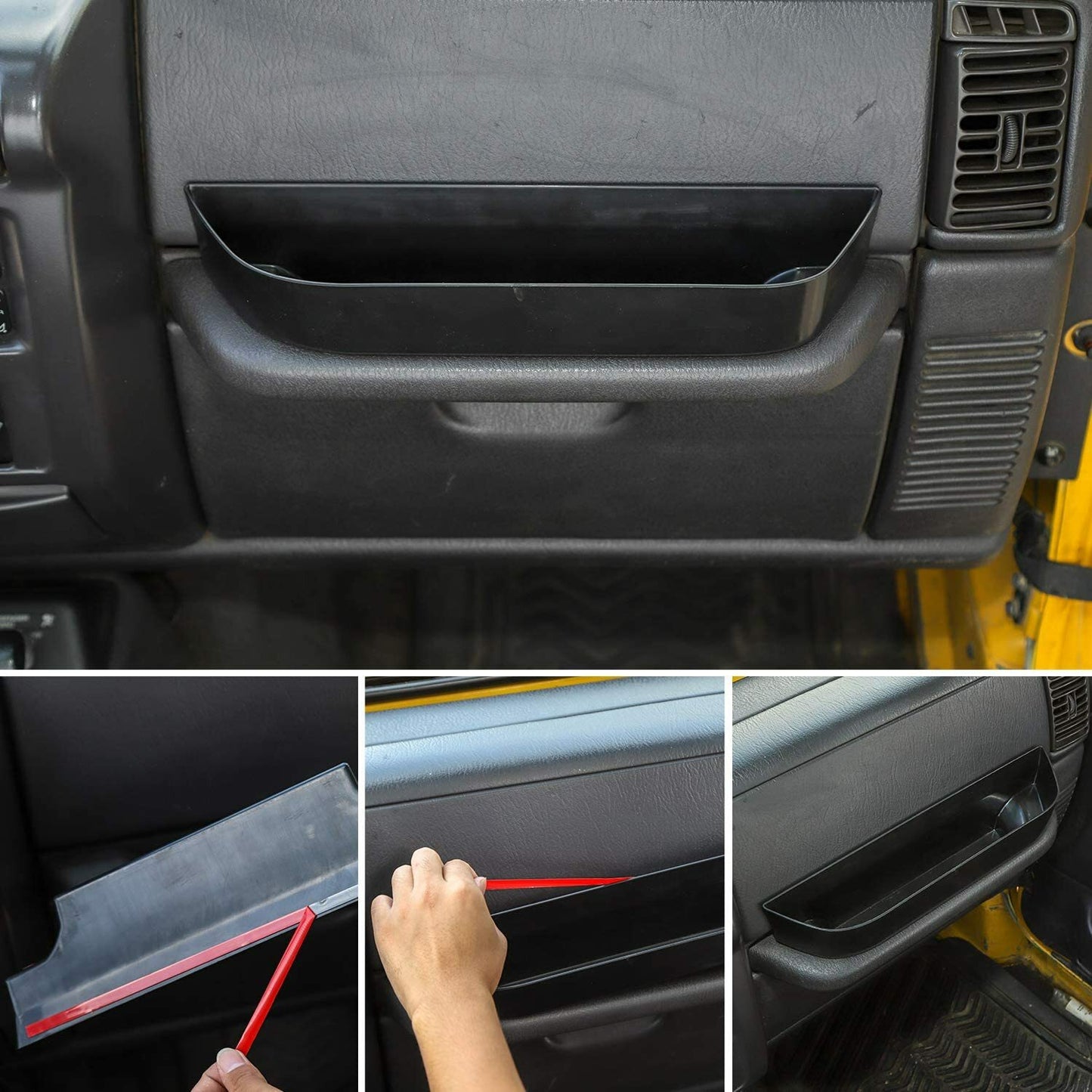 Organizer Box for 1997-2006 for Jeep for Wrangler TJ Grab Handle Tray Passenger Storage
