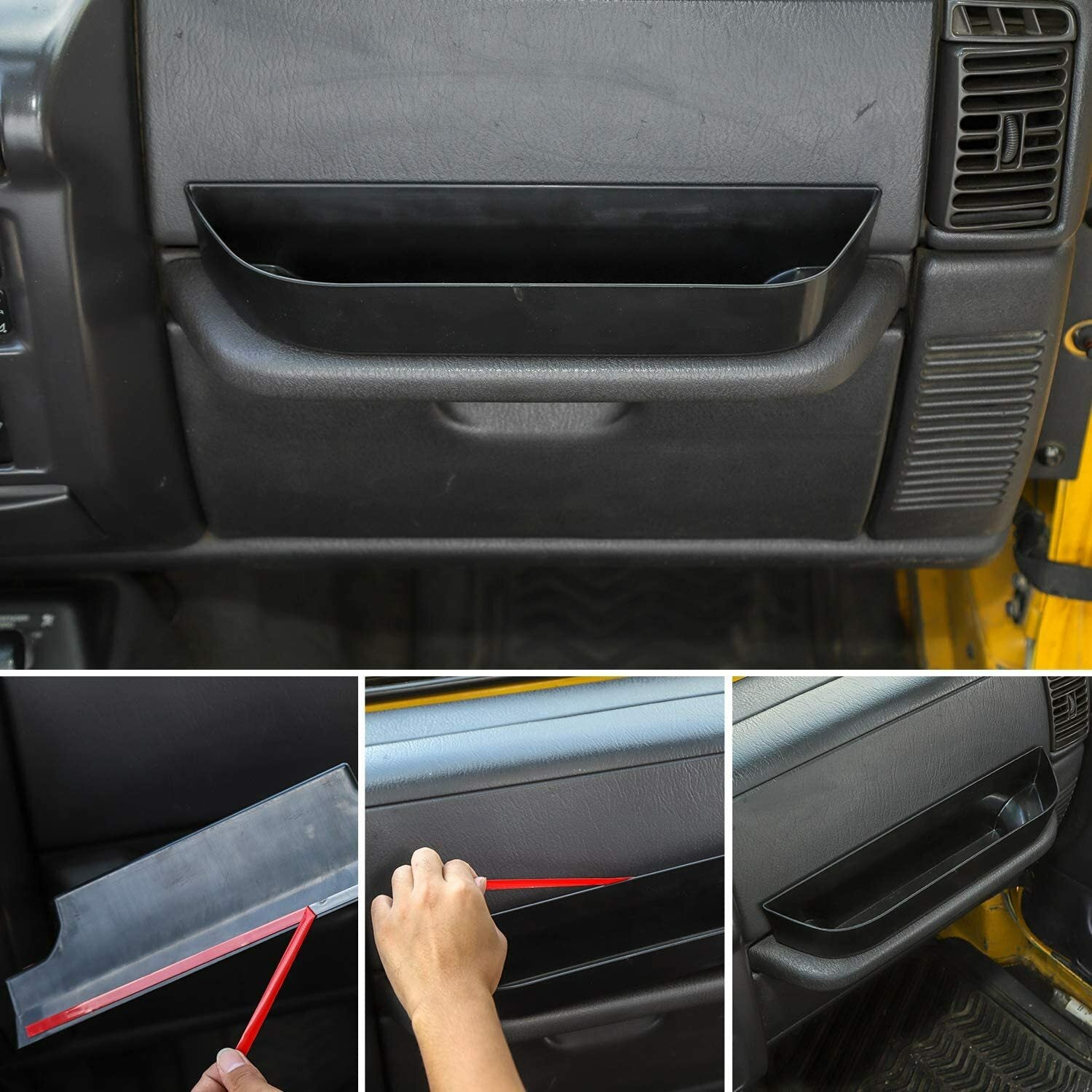 Organizer Box for 1997-2006 for Jeep for Wrangler TJ Grab Handle Tray Passenger Storage