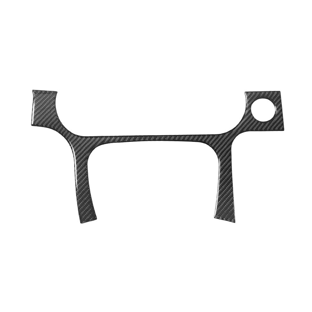Carbon Fiber Rear Cup Holder Outer Frame Cover Trim For Altima 2019-2022 v